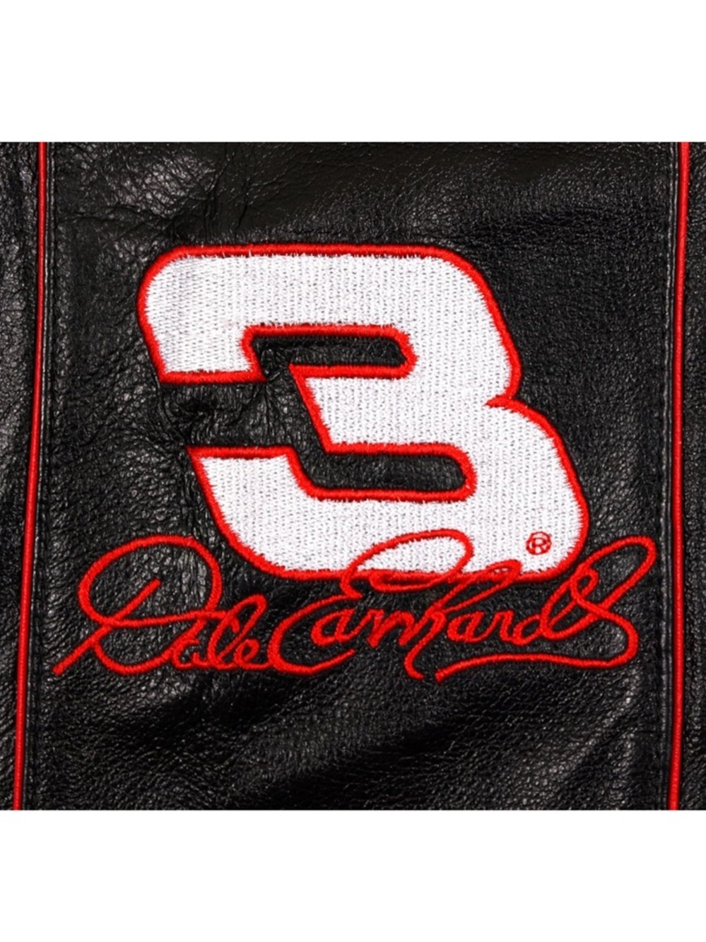 ✨🏁 Vintage #3 Dale Earnhardt 100% Genuine Leather Black Mini Skirt NASCAR - Picture 8 of 14